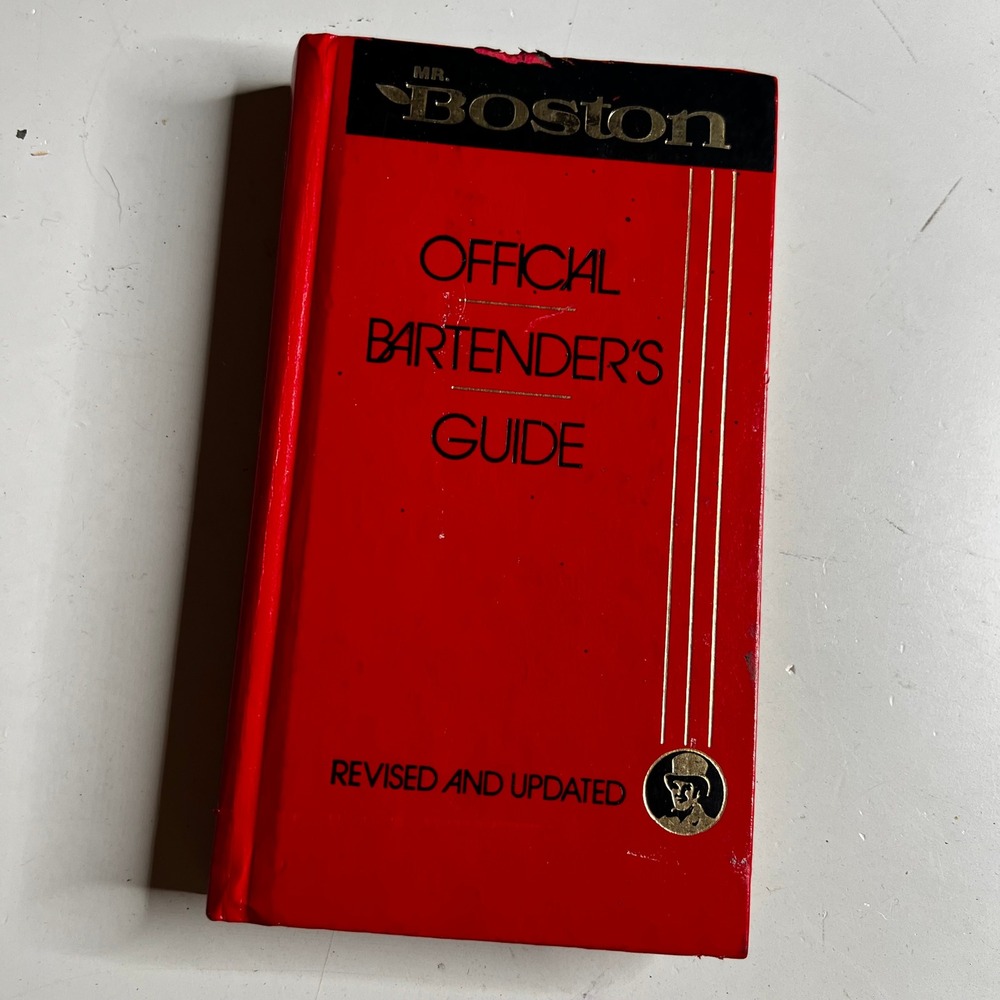 Mr. Boston Official Bartender's Guide 1988 Revised Hardcover Cocktail Recipes